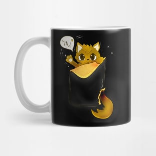 In my pocket there is a cat Mug